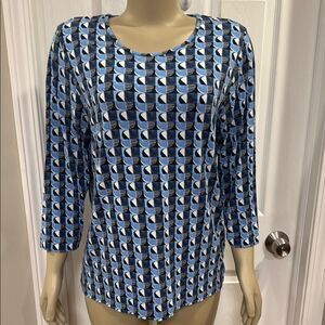 Rabe Geometric Blue Women's Top